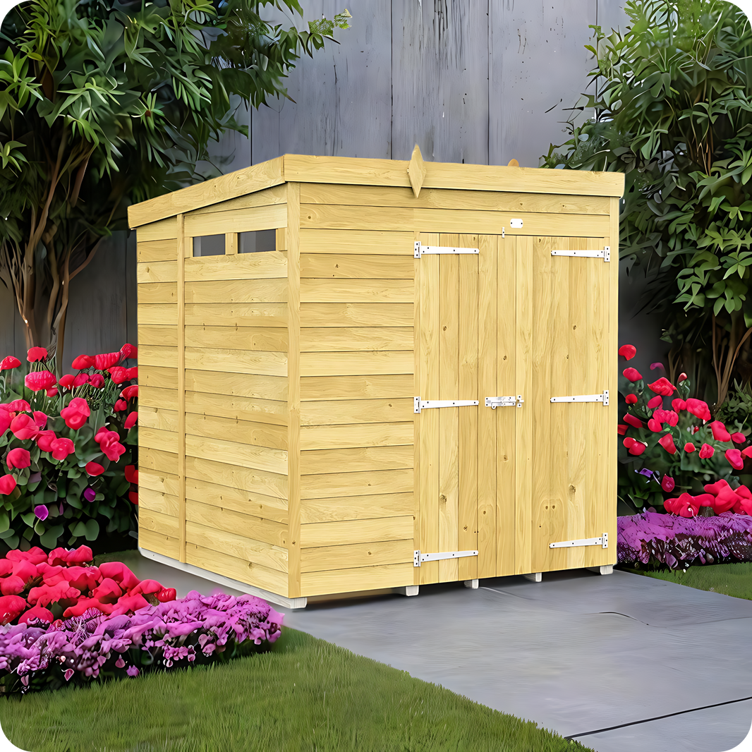 5ft Pent Security Shed