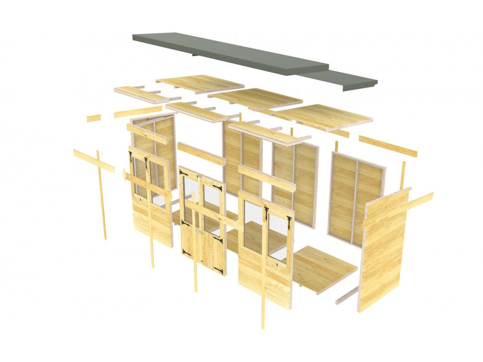 image 8ft x 8ft Pent Summer House