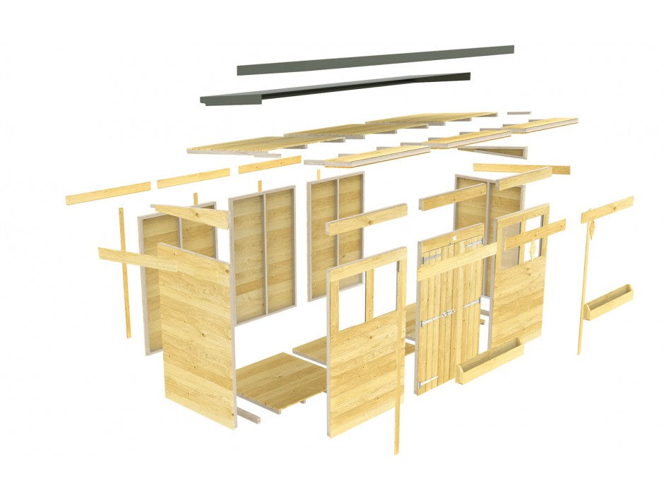 image 8ft x 5ft Pent Summer Shed