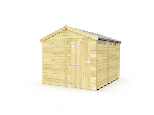 8ft x 10ft Apex Security Shed