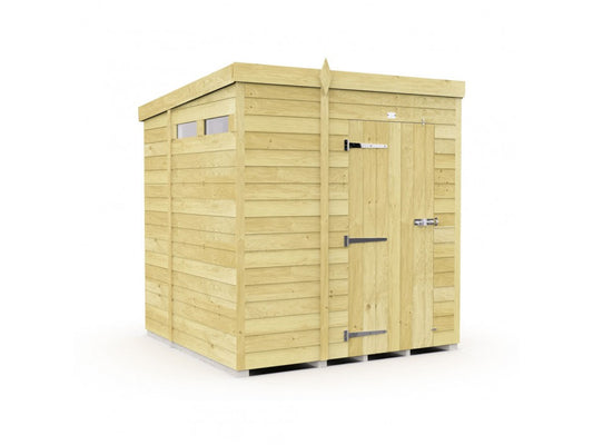 6ft x 5ft Pent Security Shed