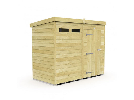 4ft x 8ft Pent Security Shed