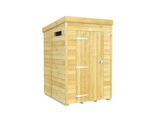 5ft x 4ft Pent Security Shed