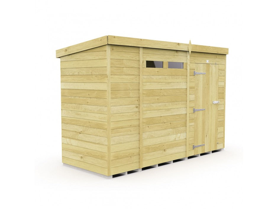 10ft x 4ft Pent Security Shed