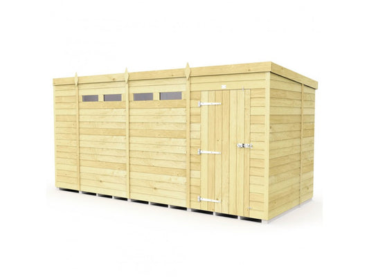 14ft x 7ft Pent Security Shed