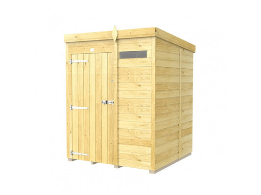 5ft x 5ft Pent Security Shed