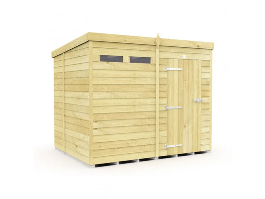 6ft x 8ft Pent Security Shed