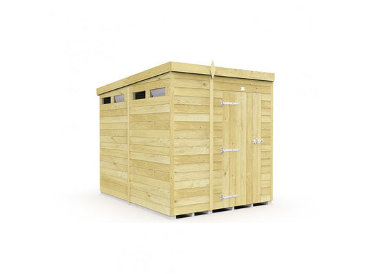 8ft x 6ft Pent Security Shed