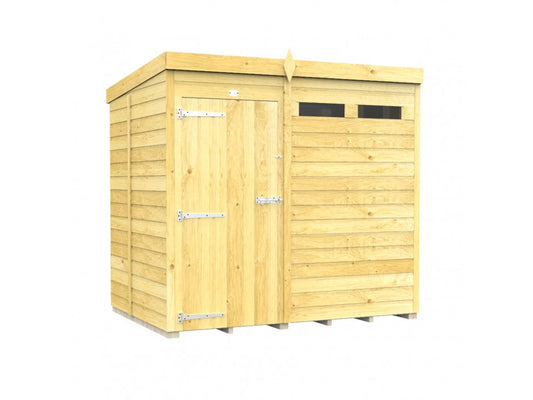 5ft x 7ft Pent Security Shed