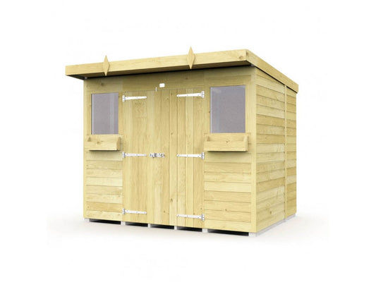 8ft x 8ft Pent Summer Shed