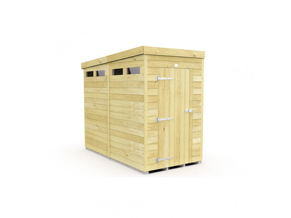 8ft x 4ft Pent Security Shed