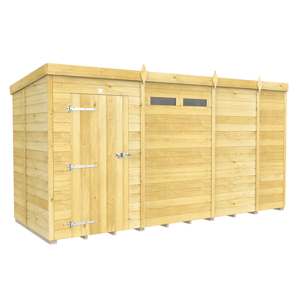 5ft x 13ft Pent Security Shed