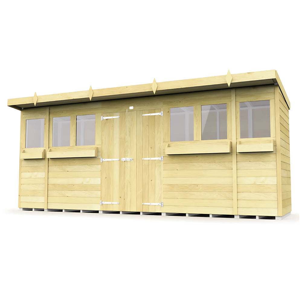 4ft Pent Summer Shed