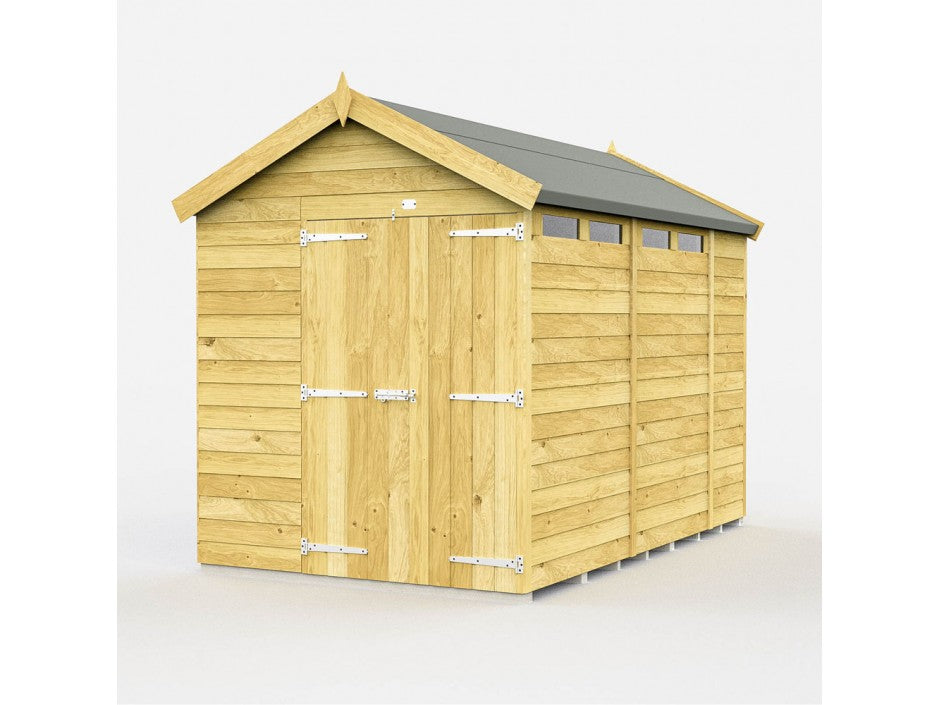 7ft x 10ft Apex Security Shed