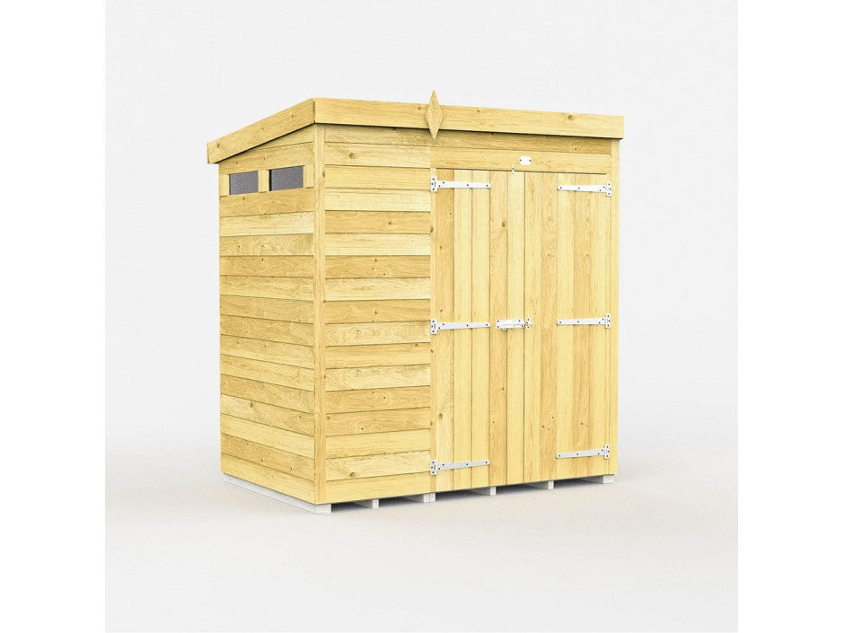 4ft x 7ft Pent Security Shed