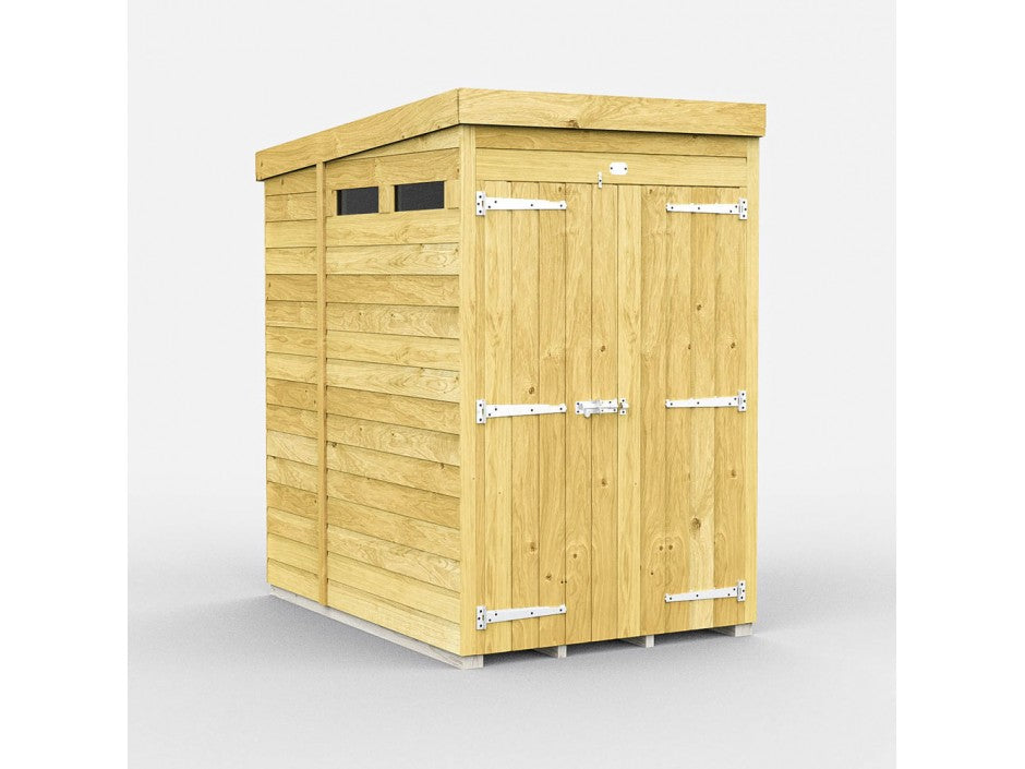 6ft x 4ft Pent Security Shed