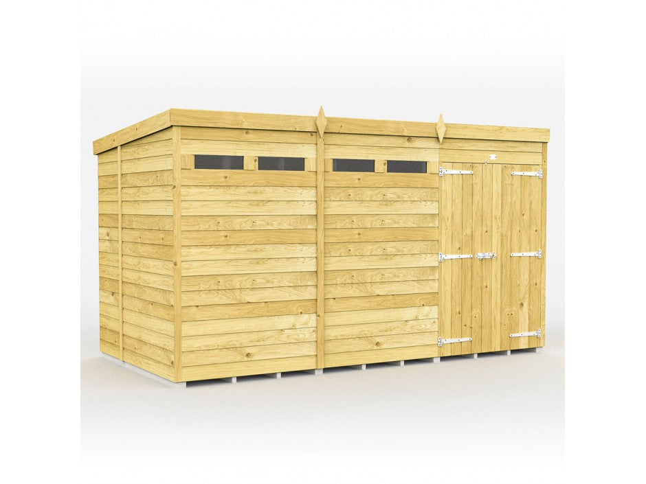 12ft x 7ft Pent Security Shed