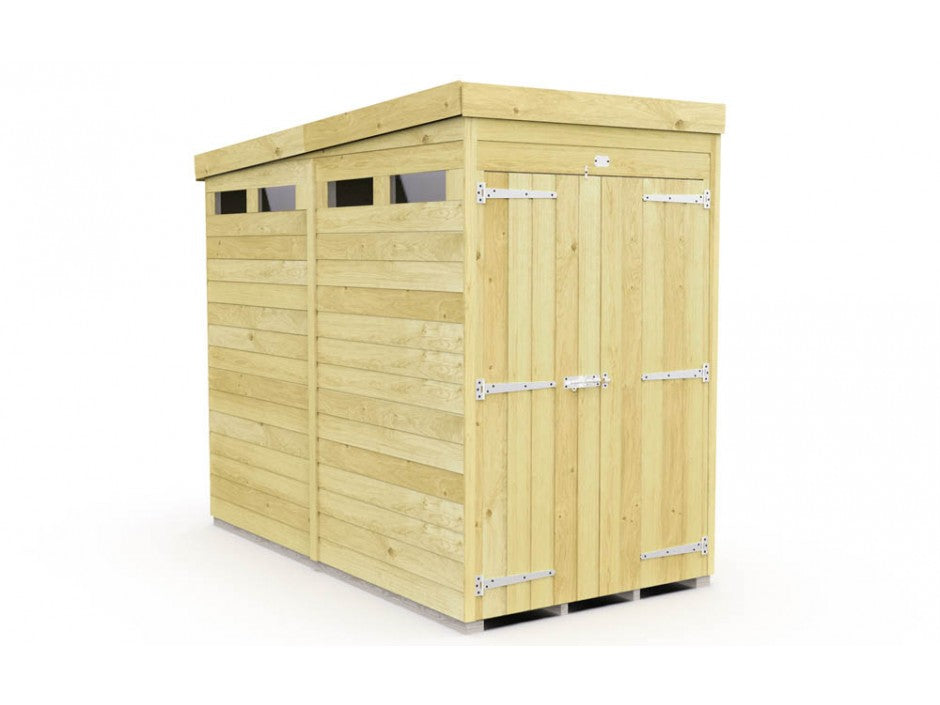 8ft x 4ft Pent Security Shed