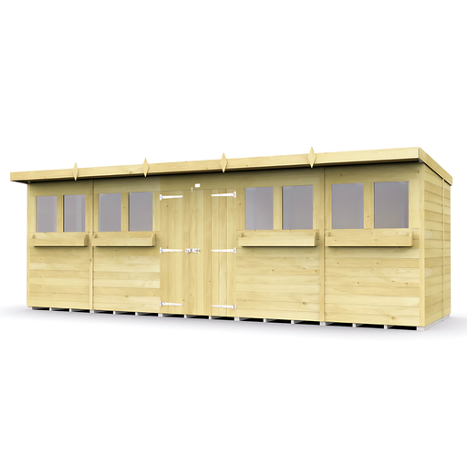 7ft Pent Summer Shed