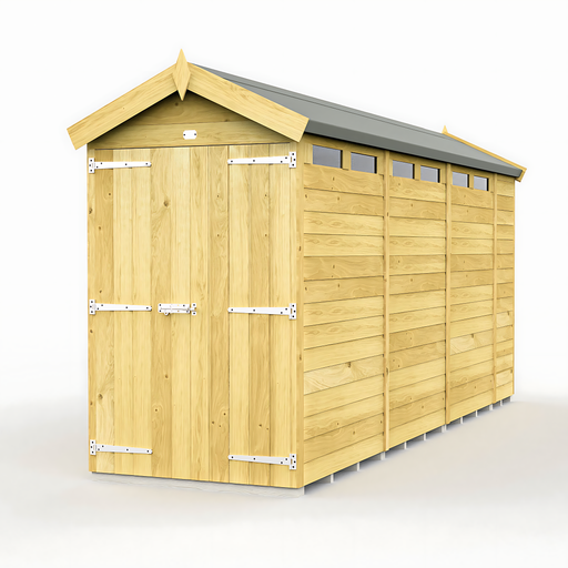 4ft x 14ft Apex Security Shed