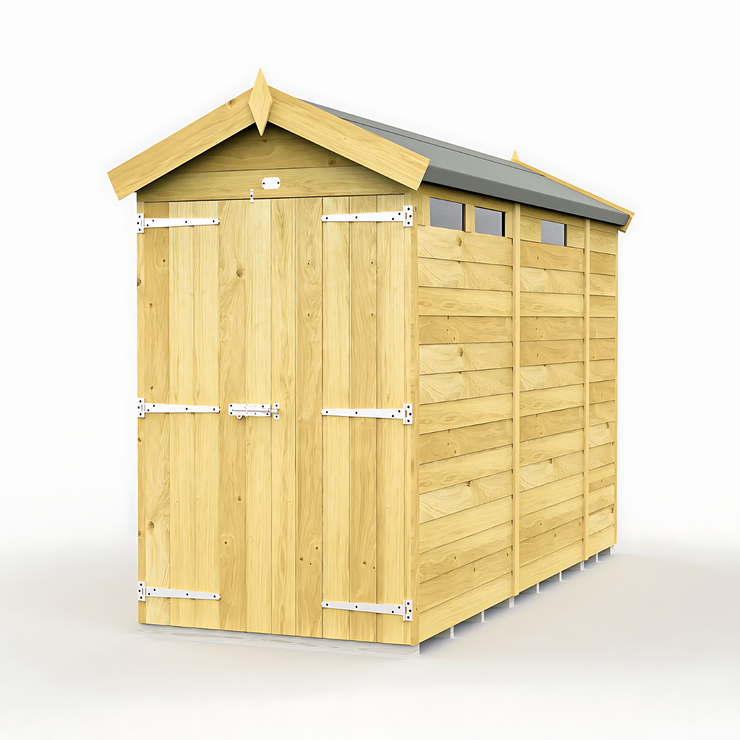4ft x 9ft Apex Security Shed