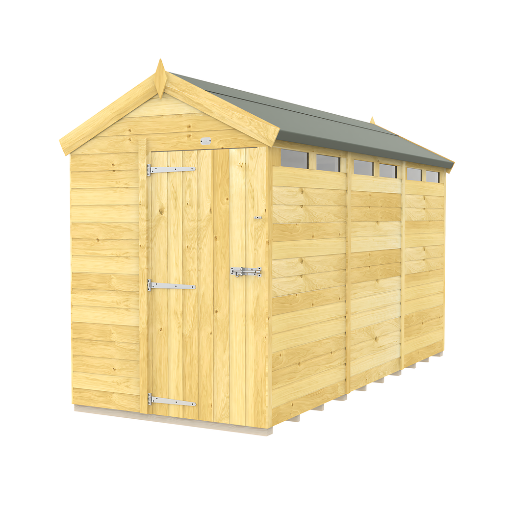 5ft x 12ft Apex Security Shed