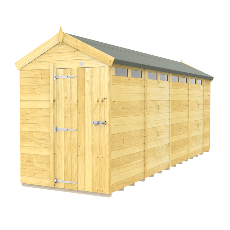 5ft x 18ft Apex Security Shed