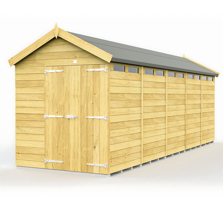 6ft x 20ft Apex Security Shed