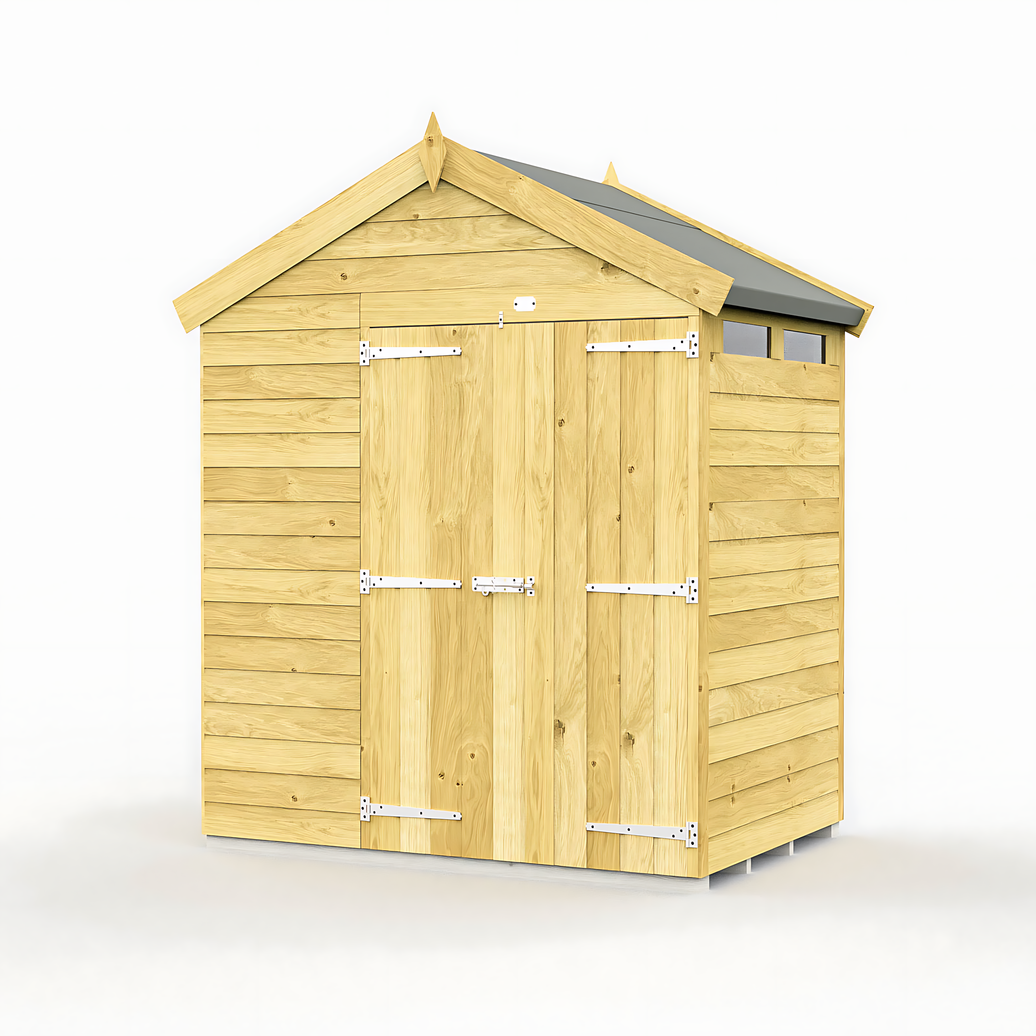 6ft x 4ft Apex Security Shed