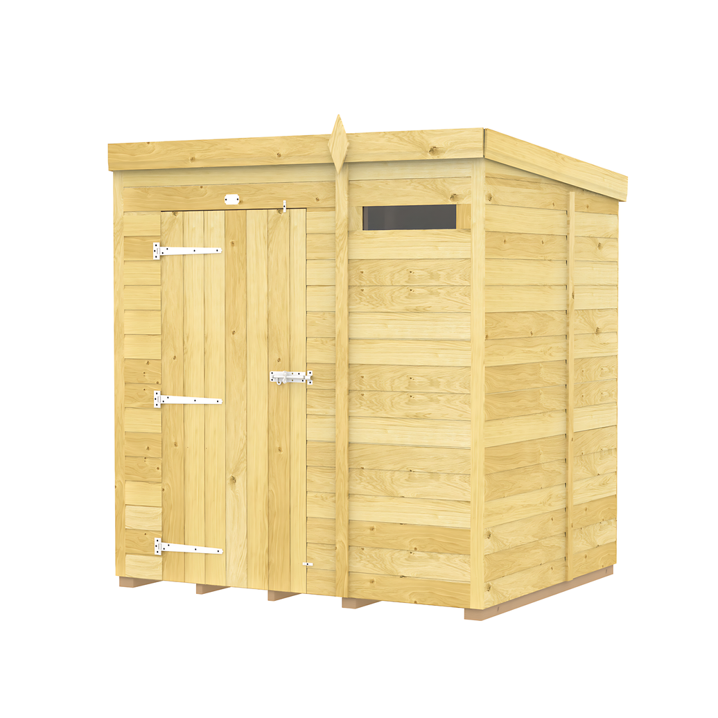 5ft x 6ft Pent Security Shed