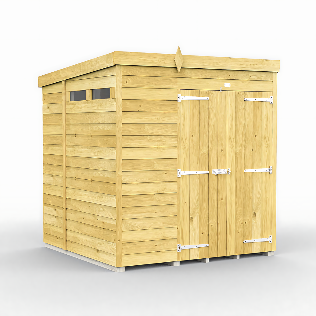 7ft x 5ft Pent Security Shed