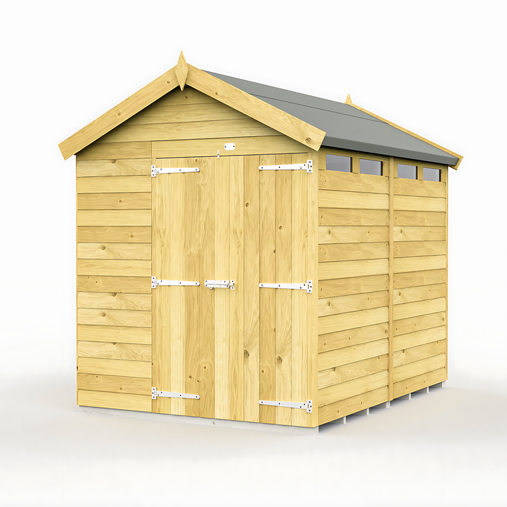 6ft x 8ft Apex Security Shed