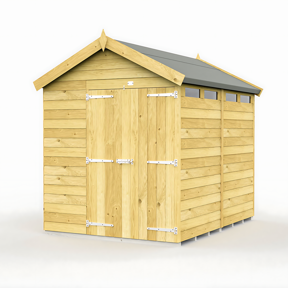6ft Apex Security Shed
