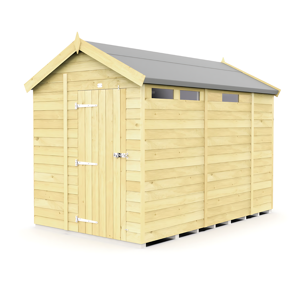 6ft Apex Security Shed