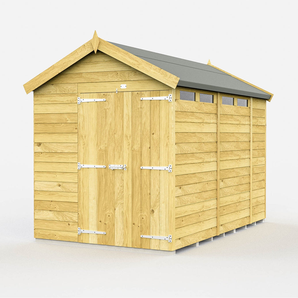 7ft x 11ft Apex Security Shed