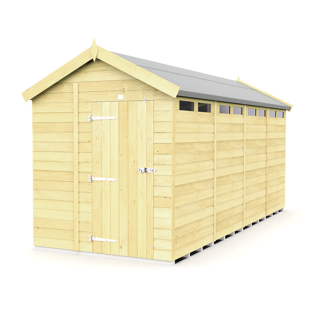 image 7ft x 16ft Apex Security Shed