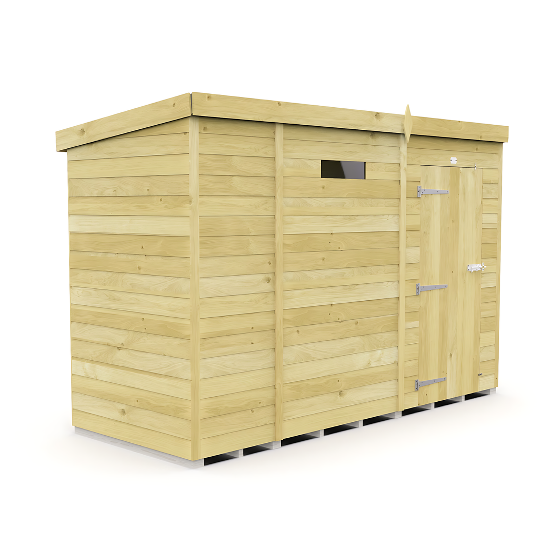 image 4ft x 9ft Pent Security Shed