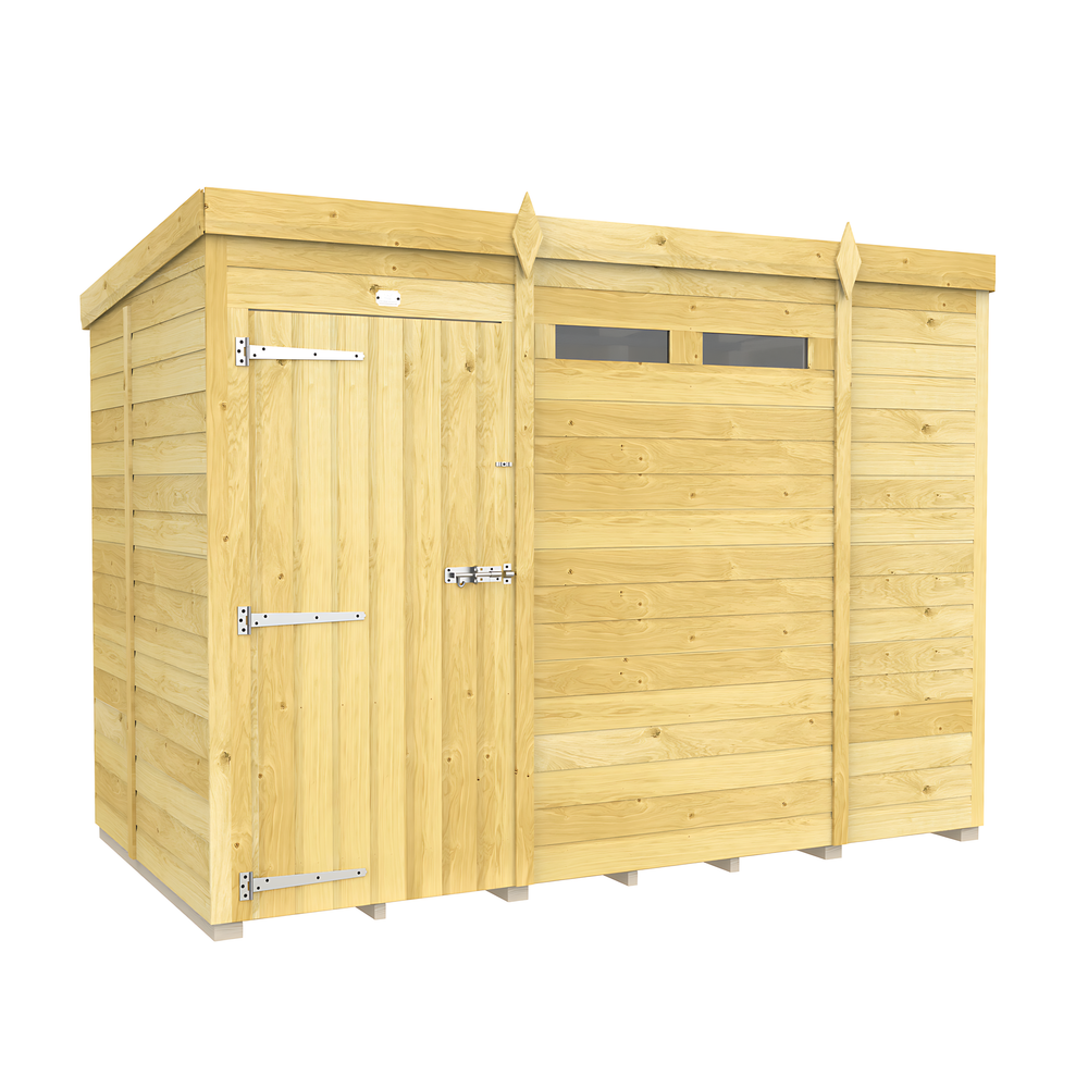 5ft x 9ft Pent Security Shed