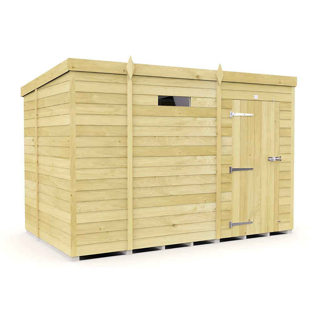 7ft x 9ft Pent Security Shed