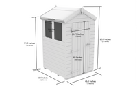 4ft Apex Shed