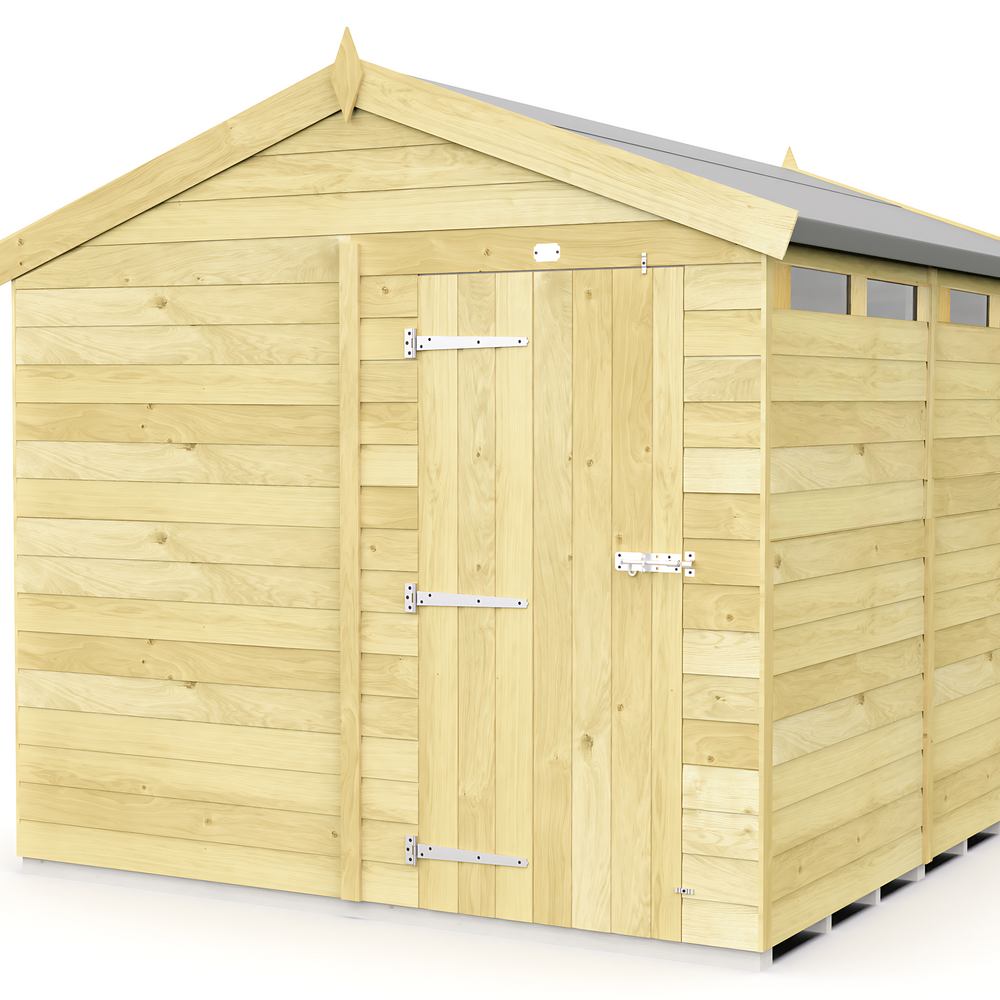 8ft Apex Security Shed