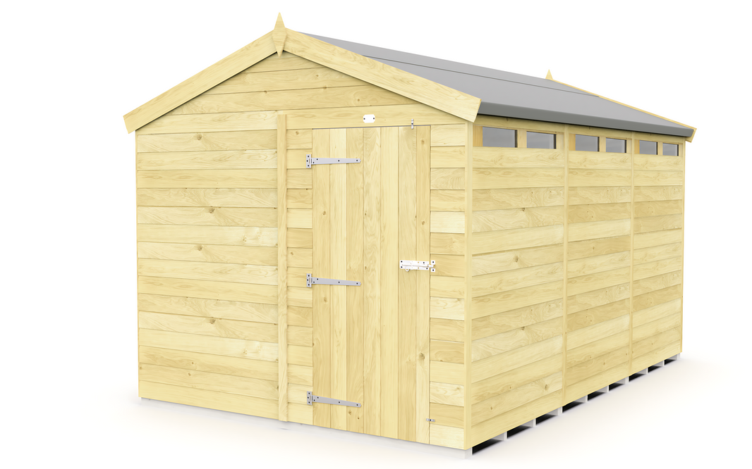 image 8ft x 12ft Apex Security Shed