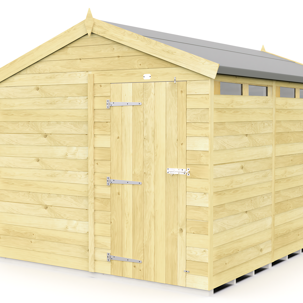 8ft Apex Security Shed