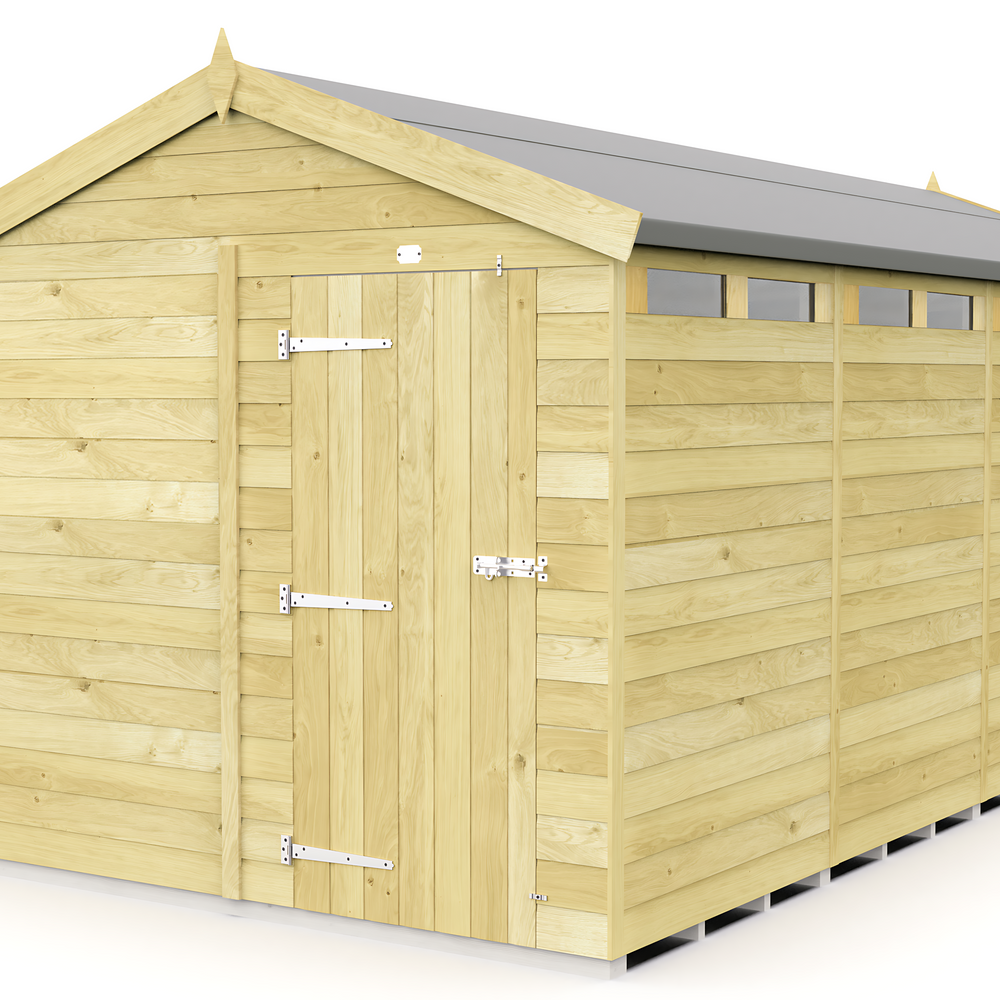 8ft Apex Security Shed