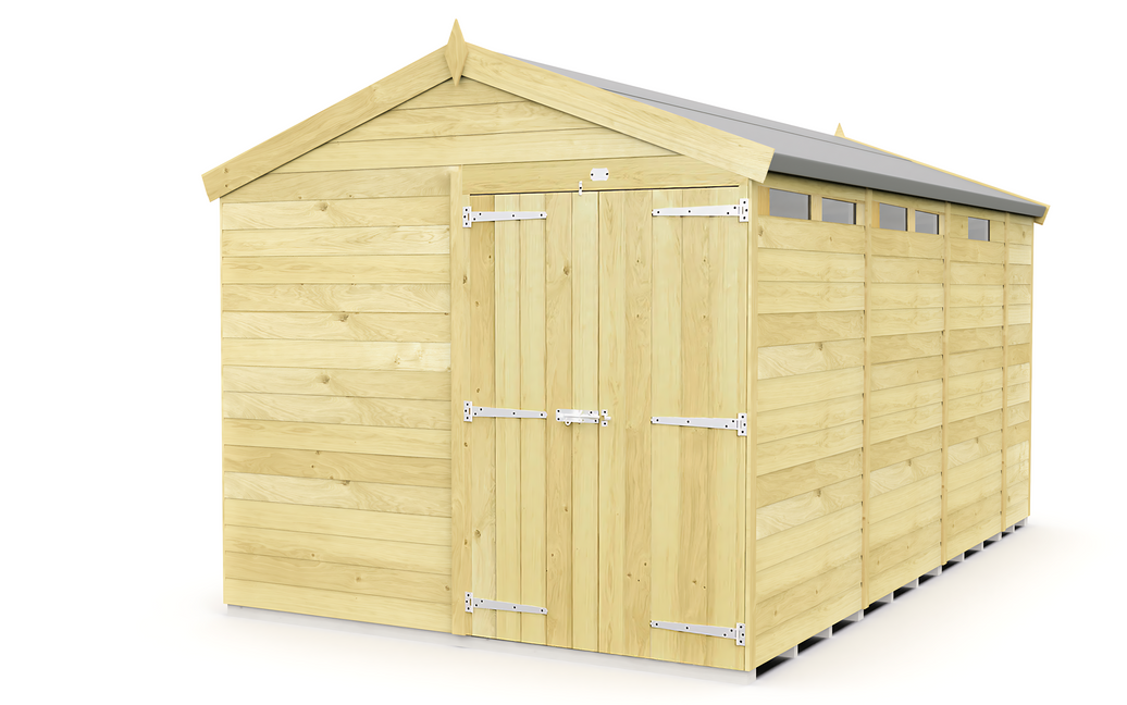 8ft x 13ft Apex Security Shed