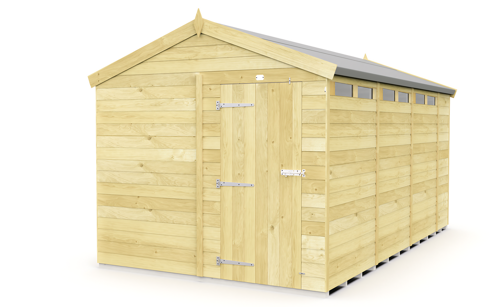 8ft x 14ft Apex Security Shed