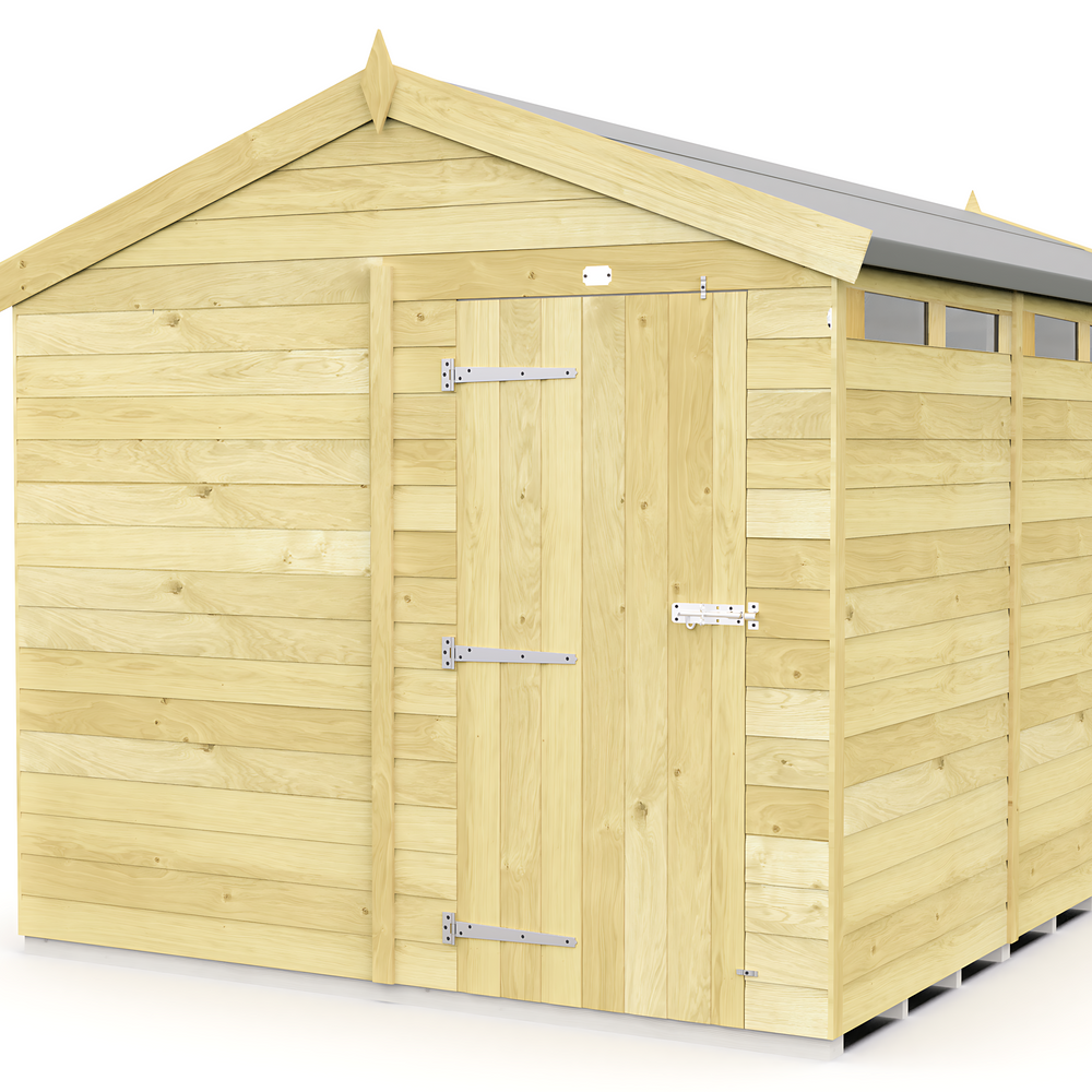 8ft Apex Security Shed