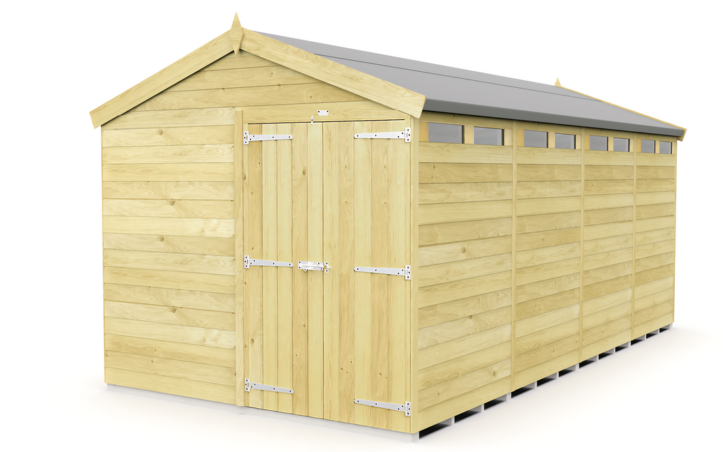 8ft x 16ft Apex Security Shed