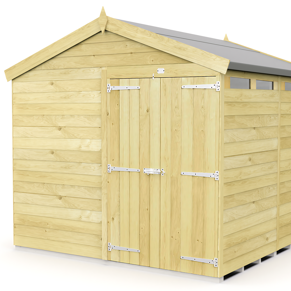 8ft Apex Security Shed