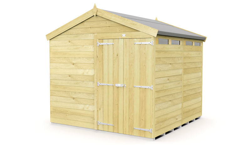 8ft x 6ft Apex Security Shed